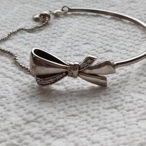 Authentic Pandora Retired Brilliant Bow Bracelet c S925 ALE